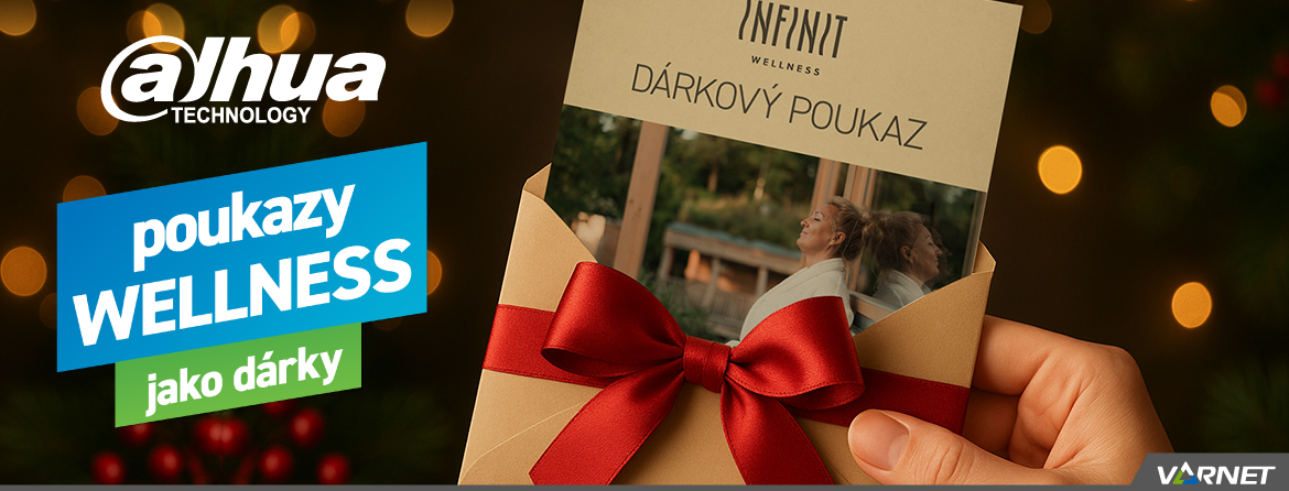 Poukazy na wellness za nákupy produktů Dahua
