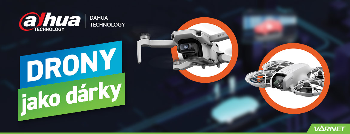 Drony DJI jako dárky za nákupy produktů Dahua