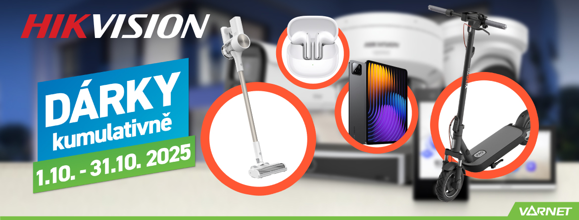 Elektronika Xiaomi jako dárek za nákupy produktů Hikvision