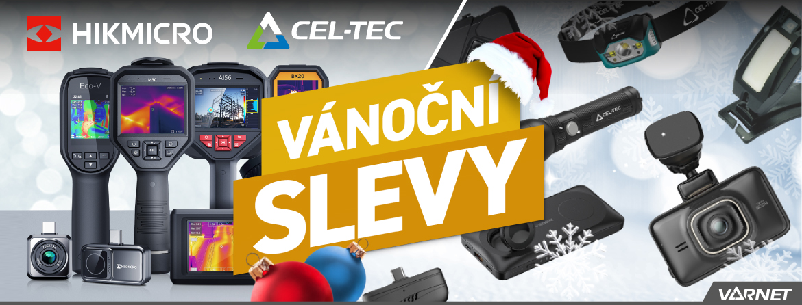 Vánoční slevy na termokamery HIKMICRO a produkty CEL-TEC
