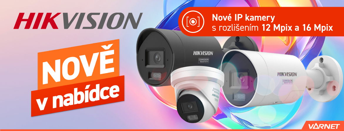 Technologický posun Hikvision: Kamery EasyIP nově s rozlišením 12 MPix a 16 MPix