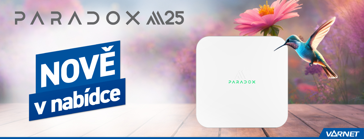 Paradox M25 – zabezpečovací ústředna navržená pro rychlou a efektivní instalaci