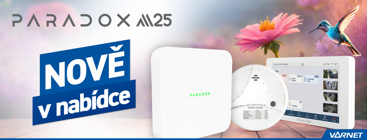 Paradox M25 – zabezpečovací ústředna navržená pro rychlou a efektivní instalaci