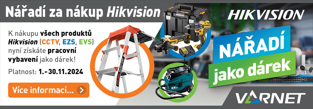 Pracovní vybavení jako dárek za Hikvision