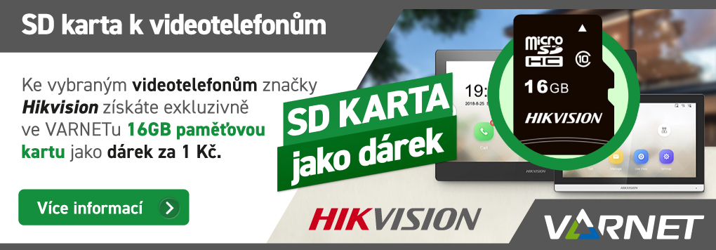 Paměťová karta k nákupu videotelefonů Hikvision