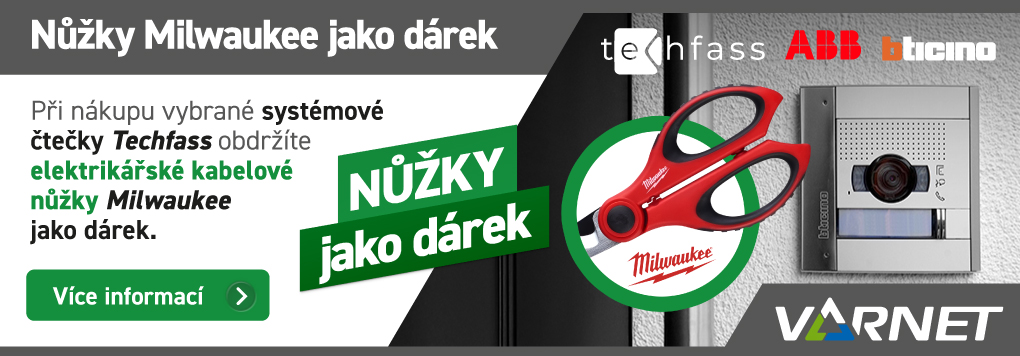 Elektrikářské nůžky Milwaukee k nákupu čtečky Techfass