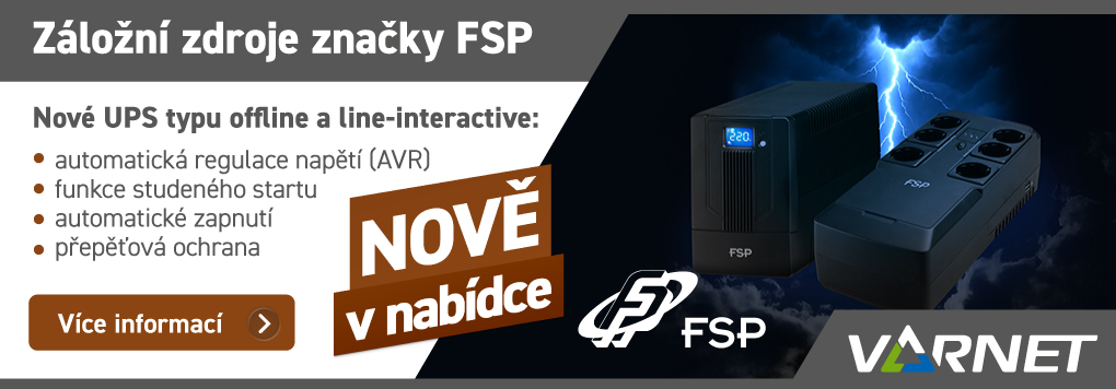 UPS značky FSP typu offline a line-interactive