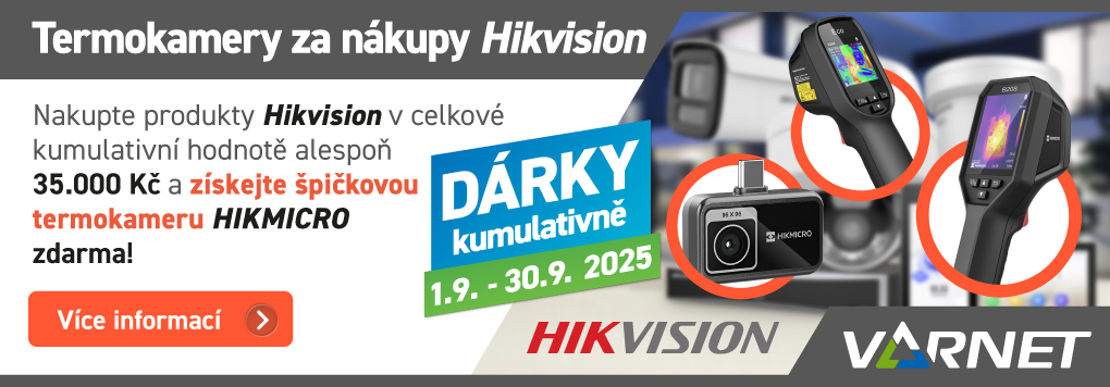 Ruční termokamery HIKMICRO za nákupy produktů Hikvision