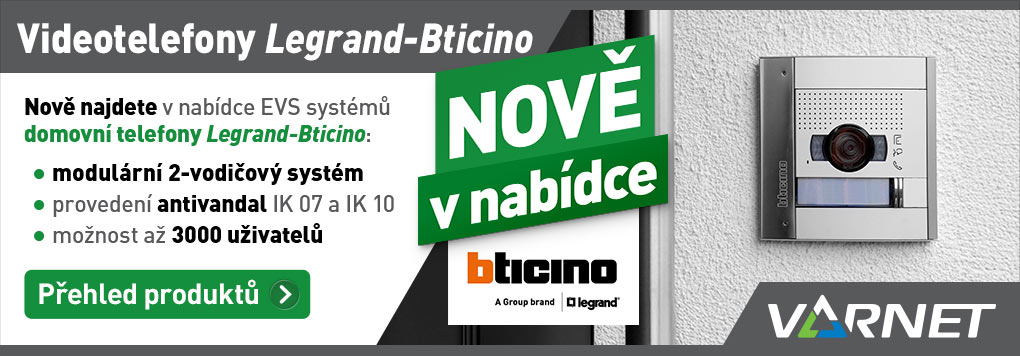 Přístupové systémy značky Legrand–Bticino