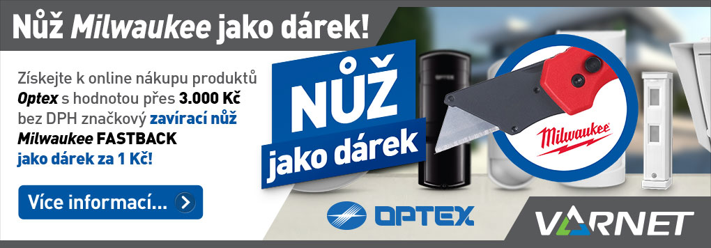 Zavírací nůž Milwaukee k nákupu detektorů Optex