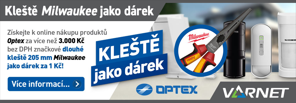 Dlouhé kleště Milwaukee k nákupu detektorů Optex