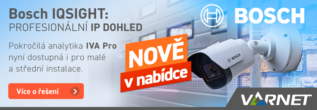 Bosch IQSIGHT: Profesionální IP dohled pro malé a střední instalace
