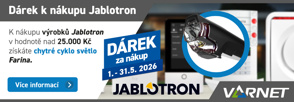 Chytré cyklo světlo Farina k nákupu produktů Jablotron