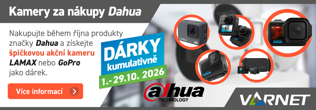 Akční kamery GoPro a LAMAX za říjnové nákupy Dahua