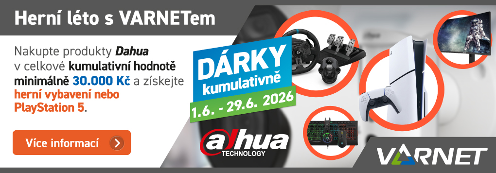 PlayStation 5 a herní vybavení za nákupy Dahua