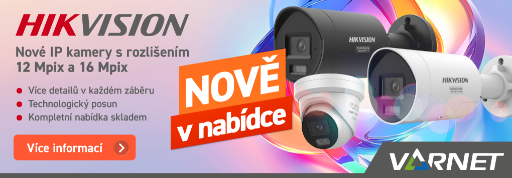 Nové IP kamery s rozlišením 12 a 16 Mpix