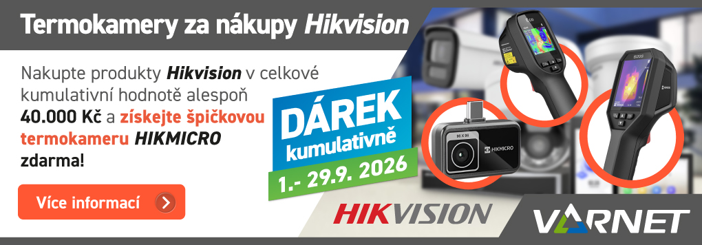 Ruční termokamery HIKMICRO za nákupy produktů Hikvision