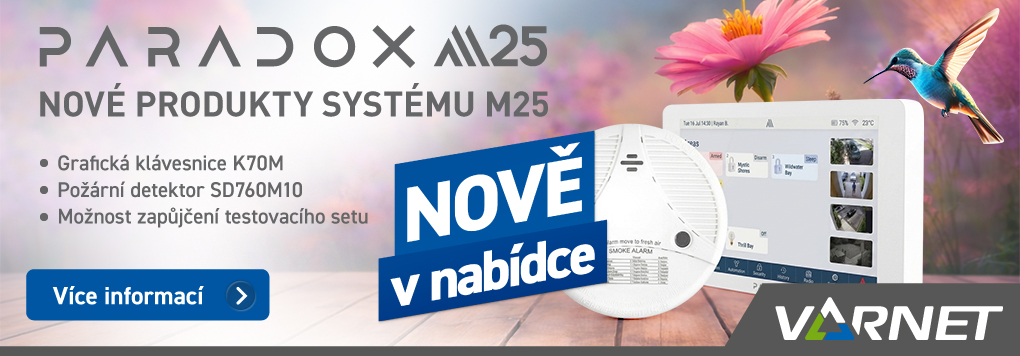 Paradox M25 - nové prvky