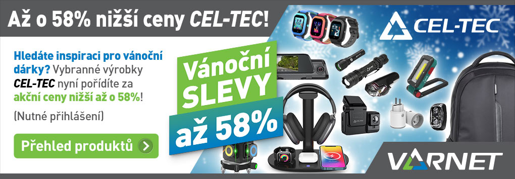 Vánoční slevy až 58% na sortiment CEL-TEC